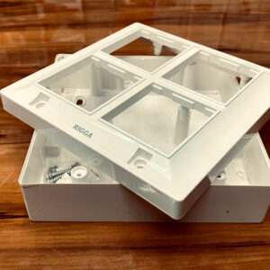 RIGGA PVC SURFACE 8 WAY MODULAR GANG BOX