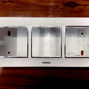 RIGGA PVC SURFACE 6 WAY MODULAR GANG BOX